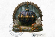 Fantasy Autumn Pumpkins, a Seasonal Illustration by ThatsDesignArt (Thumbnail 7 of 14)