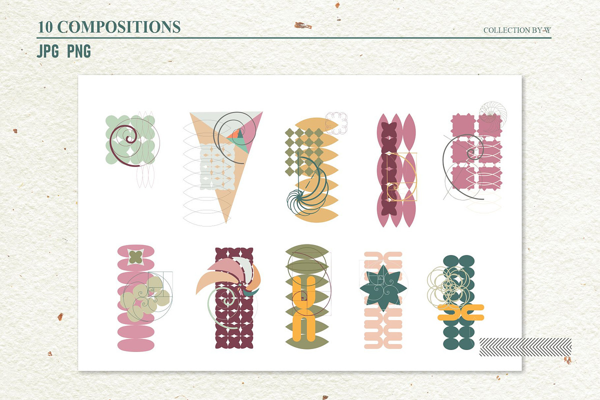 Abstract Geometric Posters, a Background Graphic by Collection by VY (Photo 6 of 15)