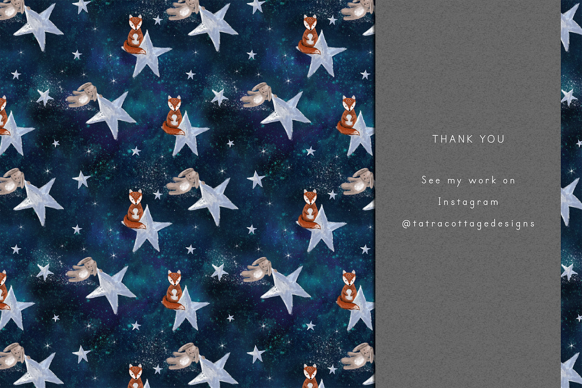 Land Among The Stars Pattern, a Pattern Graphic by Tatra Cottage Designs (Photo 3 of 3)