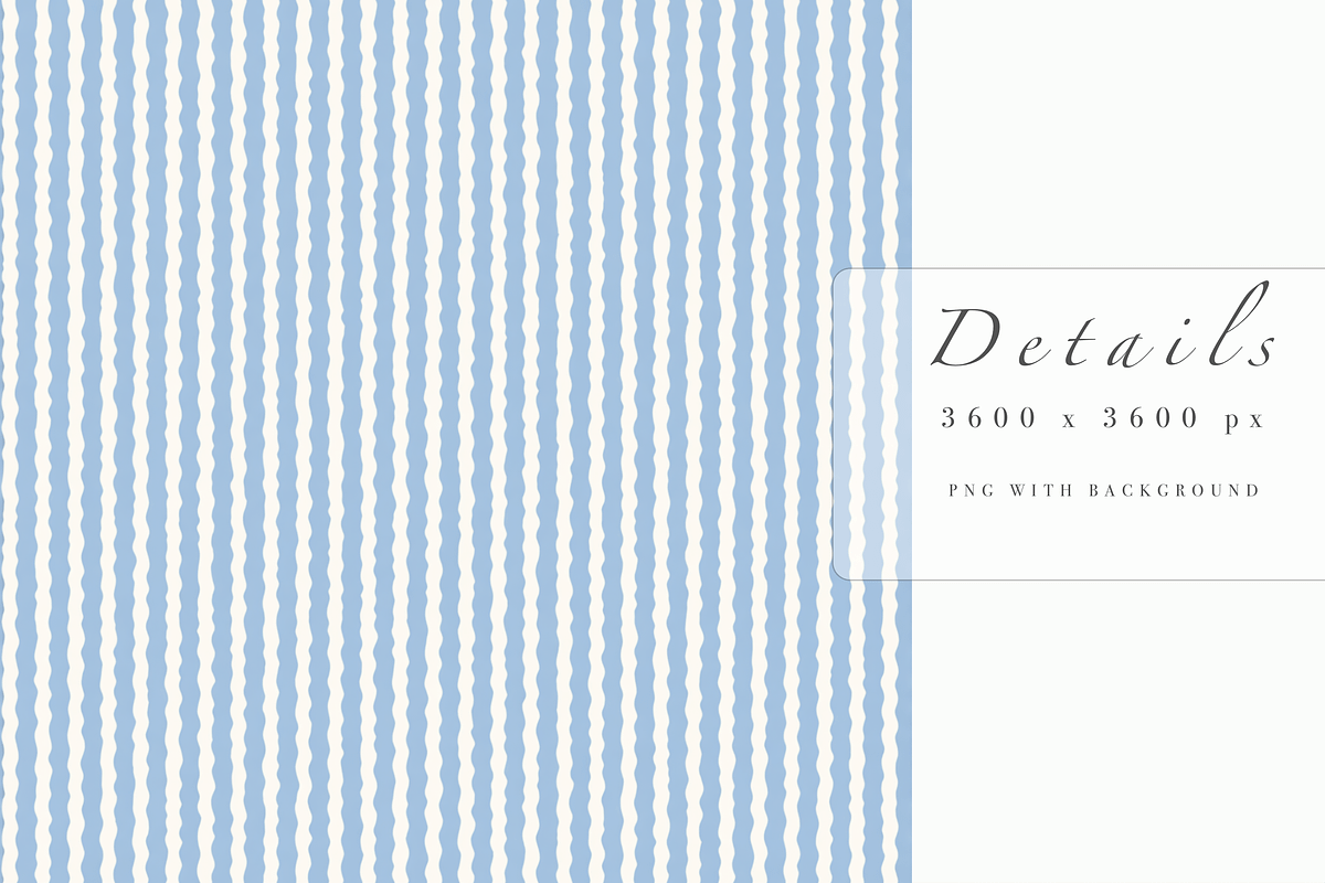 Light Blue Scalloped Stripe Seamless, a Pattern Graphic by Pati Charm Studio (Photo 5 of 7)