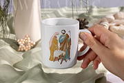 Christmas Holy Night Nativity Scene, a Seasonal Illustration by PawGraphic (Thumbnail 7 of 10)