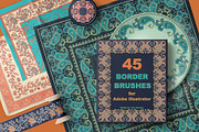 45 BORDER BRUSHES, a Brush Add-On by Irina Skaska (Thumbnail 1 of 14)