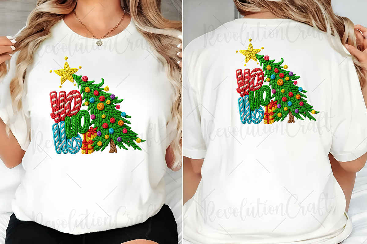 Yarn Crochet HoHoHo Christmas Tree P, an Illustration by OK Design (Photo 4 of 4)