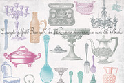 Vintage Culinary Photoshop Brush Set preview 2