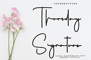 Thursday Signature, a Handwritten Font by FreshTypeINK (Thumbnail 1 of 8)