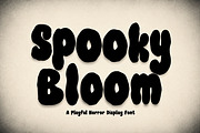 Spooky Bloom – Playful Horror Font, a Slab Serif Font by Wow Magic (Thumbnail 1 of 3)