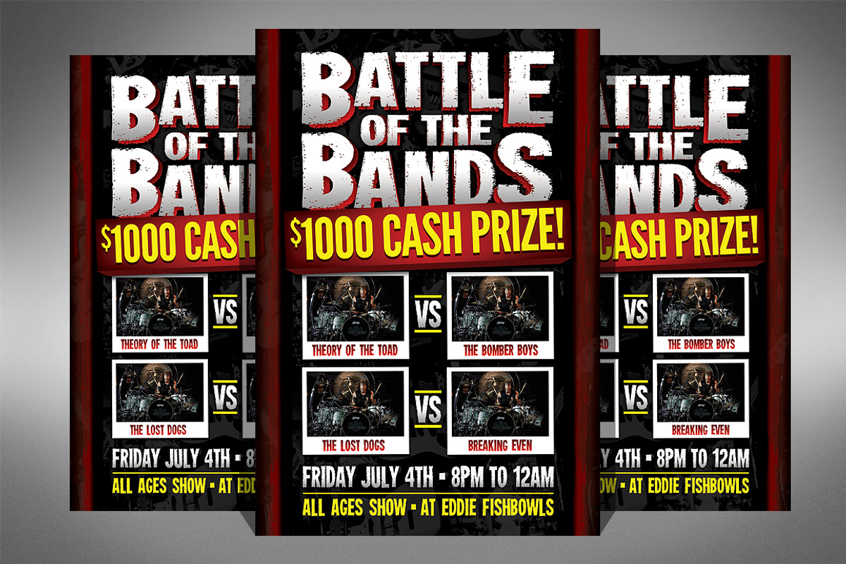 Battle of the Bands Flyer, a Flyer Template by Creativenauts (Photo 1 of 4)