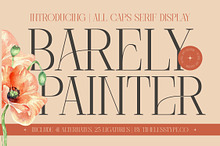 Barely Painter Elegant Serif Font