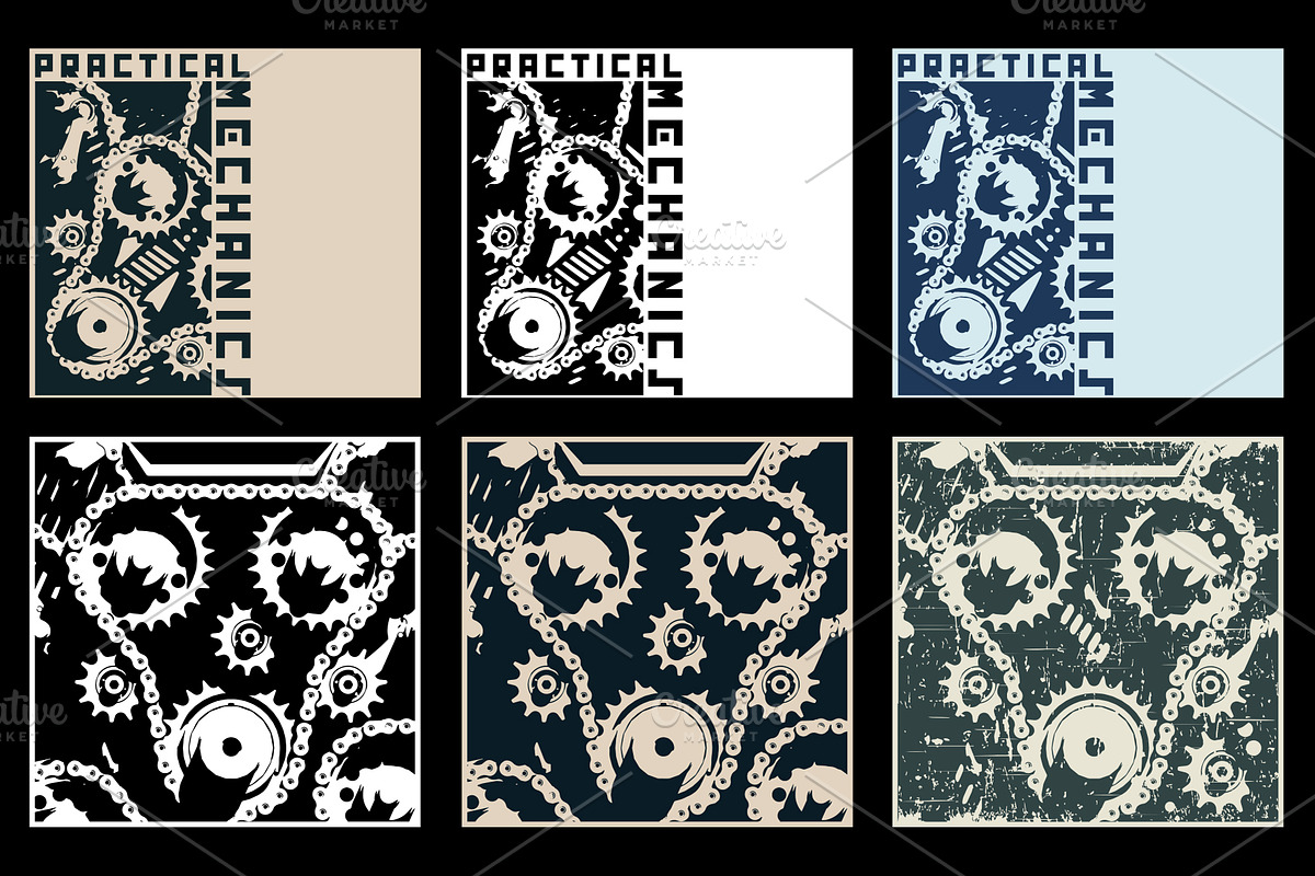 Mechanisms illustrations Set, a Decorative Illustration by Blacklight (Photo 1 of 7)
