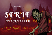 Serif Blacklatter Elegant Vintage, a Sans Serif Font by adenpinkstore (Thumbnail 6 of 6)