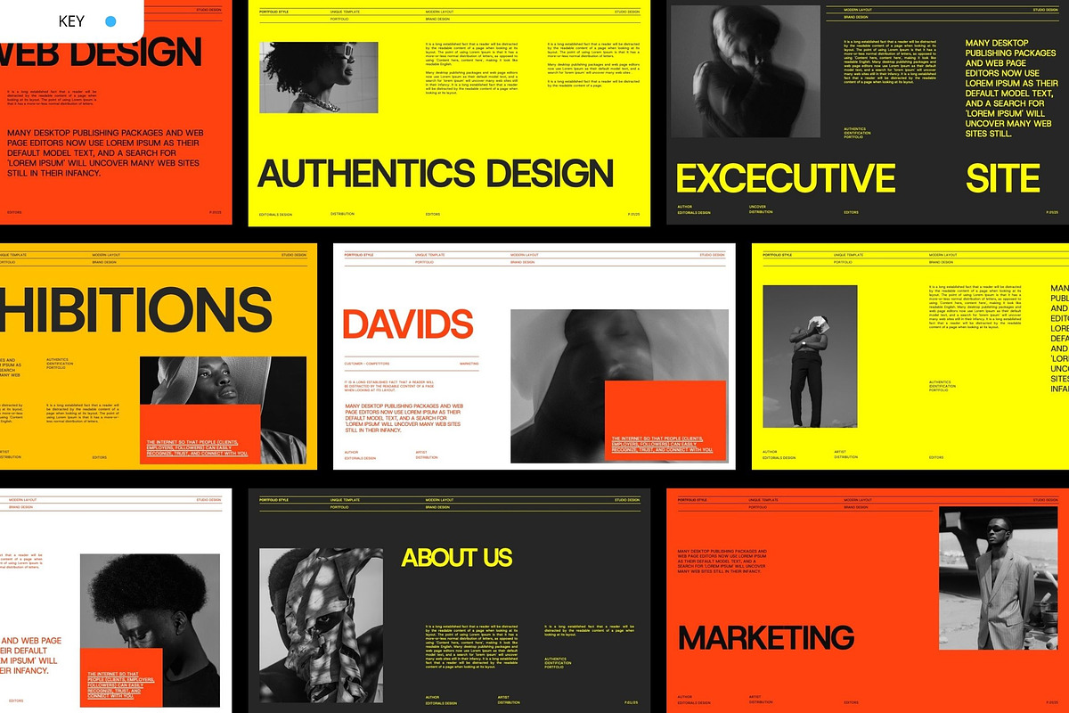 Davids - Brand Portfolio Keynote, a Presentation Template by Creatorism (Photo 1 of 10)