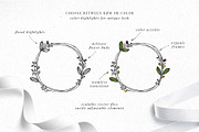 Floral Wreaths & Botanical Shapes, a Decorative Illustration by Pigment Café (Thumbnail 5 of 8)