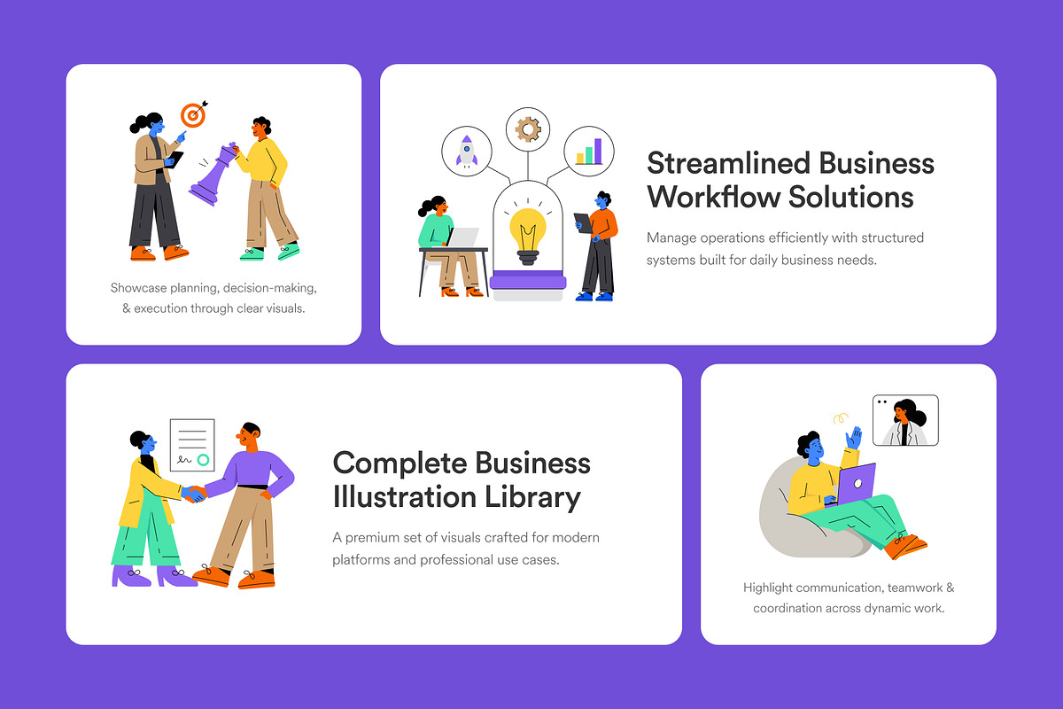 75 Flat Business Illustrations, a Finance Illustration by Creative Stall (Photo 5 of 12)