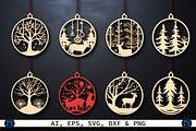 Christmas Ornament Mega Bundle SVG, a Graphic by NGISED (Thumbnail 2 of 9)