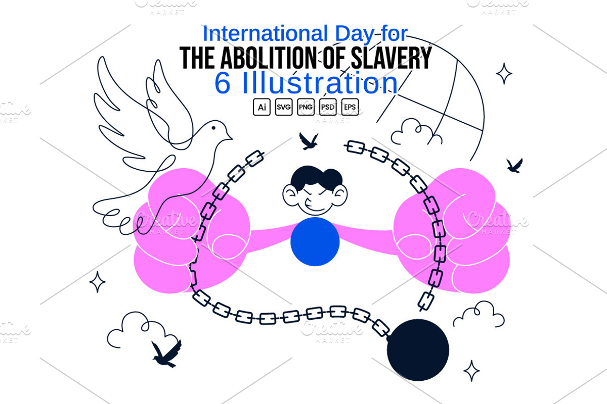 6 Day for the Abolition of Slavery, a Person Illustration by denayunebgt (Photo 1 of 3)