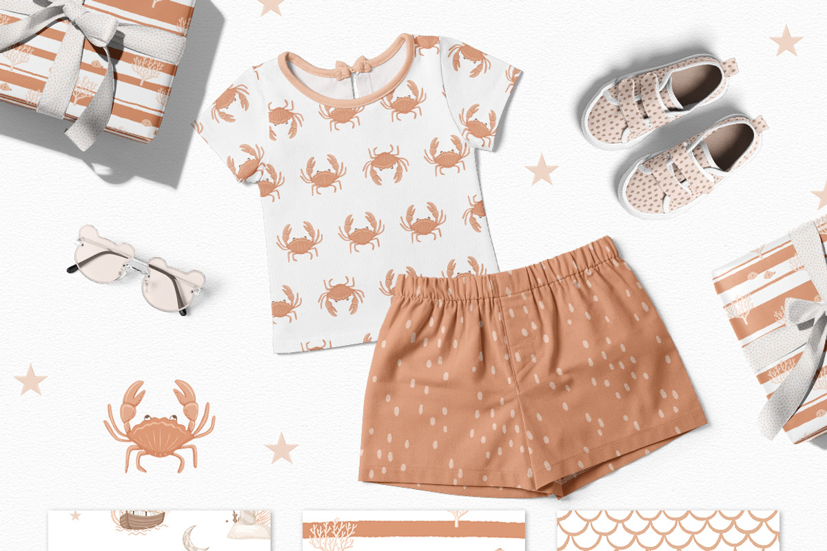 Tiny mermaids - baby collection, an Animal Illustration by polikarpovaart (Photo 6 of 11)