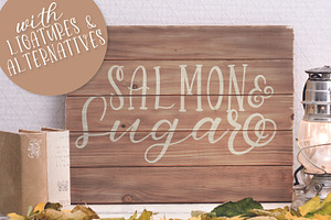 Salmon & Sugar - A Pretty Font Duo