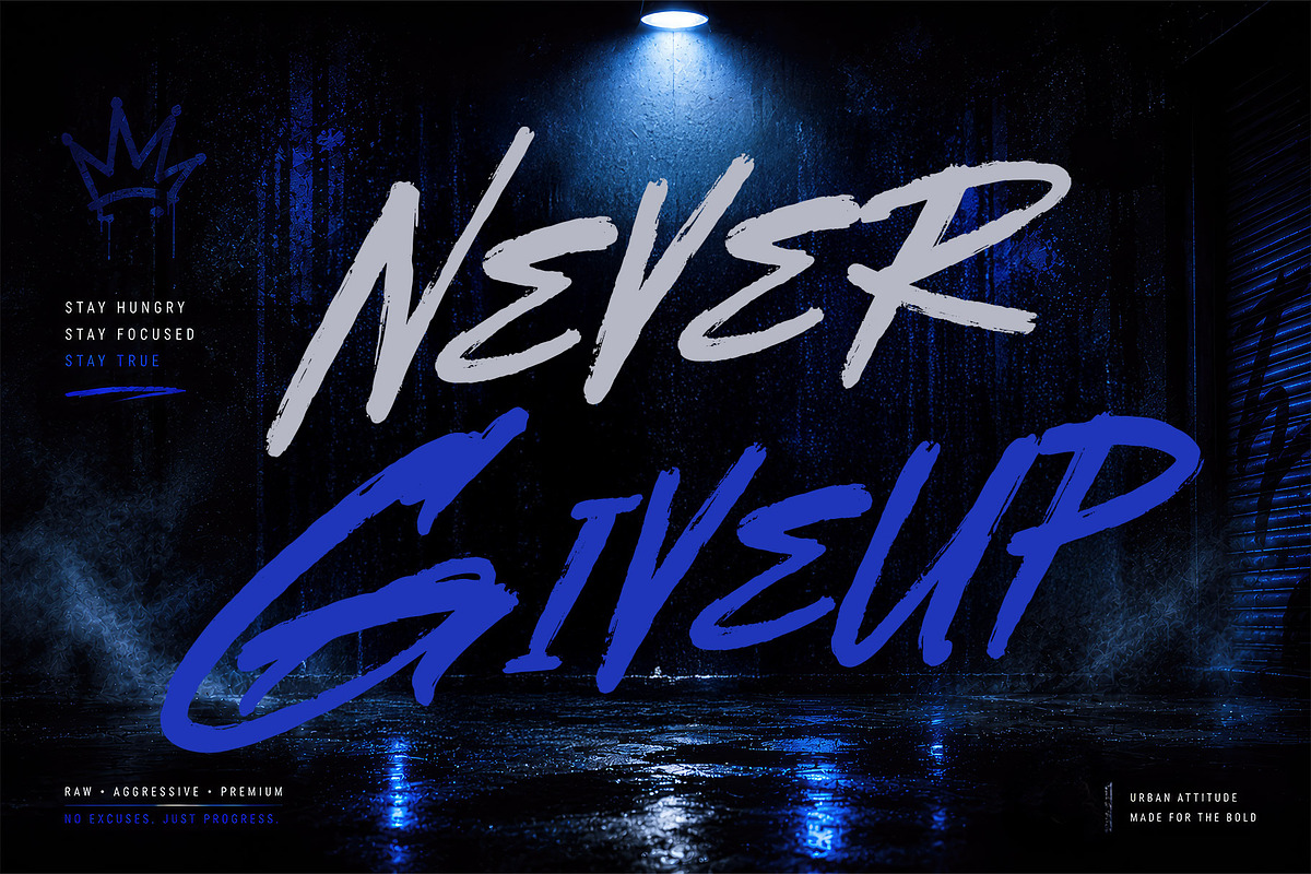 Roughen Brush Street Font, a Script Font by RantautypeStudio (Photo 8 of 15)