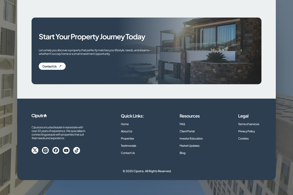 Ciputra - Real Estate Website, a Landing Page Template by FIBRINOSÄ (Photo 5 of 6)