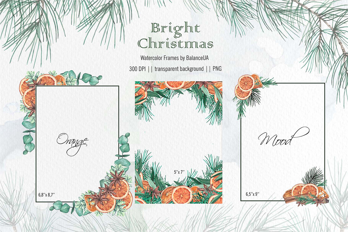 Christmas Watercolor Illustrations, a Decorative Illustration by BalanceUA (Photo 9 of 18)