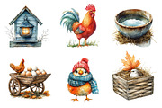 Autumn Chicken Coop Clipart, an Illustration by Dream Creation (Thumbnail 3 of 6)