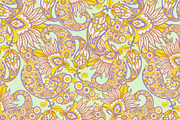 2 Paisley Asian floral patterns, a Pattern Graphic by antalogiya (Thumbnail 3 of 3)