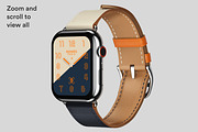 Apple Watch 4 Mockups | PK, a Wearable Device Mockup by ls.graphics (Thumbnail 6 of 8)