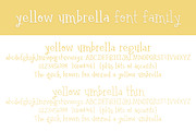 Yellow Umbrella Font Family, a Serif Font by Brittney Murphy Design (Thumbnail 2 of 2)