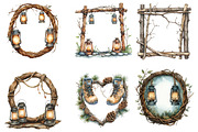 Adventure Camping Frame  PNG Bundle, an Illustration by Designworld (Thumbnail 2 of 5)