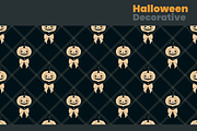 Halloween Decorative background set, a Background Graphic by moja doodle (Thumbnail 3 of 4)