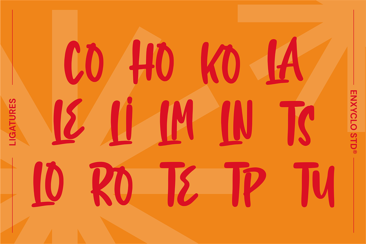 Overglows - Bold Brush Font, a Handwritten Font by Enxyclo Studio (Photo 13 of 14)