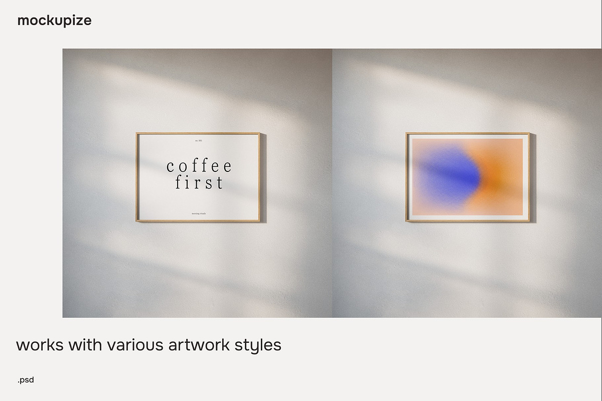 5x7 Horizontal Frame Mockup Wall Art, a Household Mockup by mockupize (Photo 6 of 7)