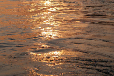 Sunset water with sun line, a Nature Photo by Vapi