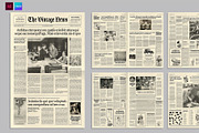 Vintage Newspaper, a Magazine Template by BrandPacks (Thumbnail 1 of 4)