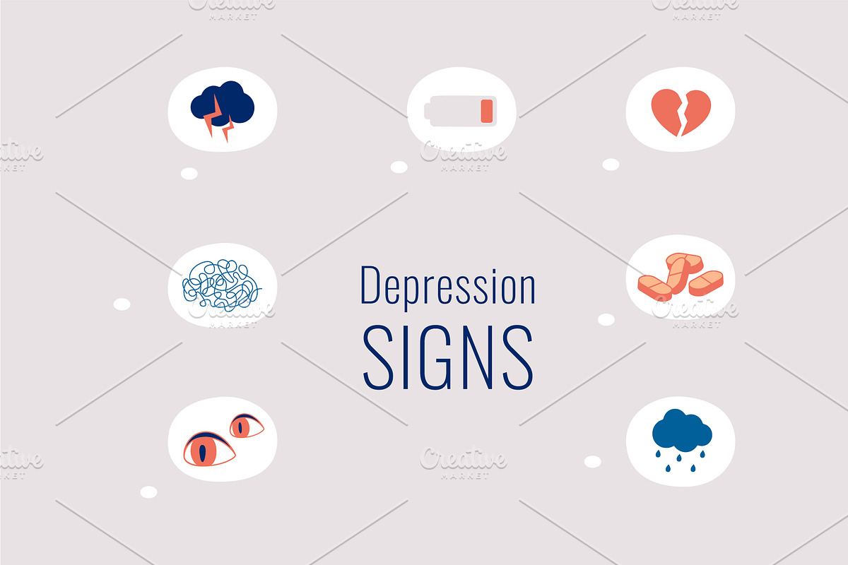 Man with Depression Symptoms, a Healthcare Illustration by Mary Long (Photo 5 of 5)