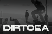 Dirtoea - Urban Dirt Ink Font, a Sans Serif Font by Pandeka Studio (Thumbnail 1 of 9)