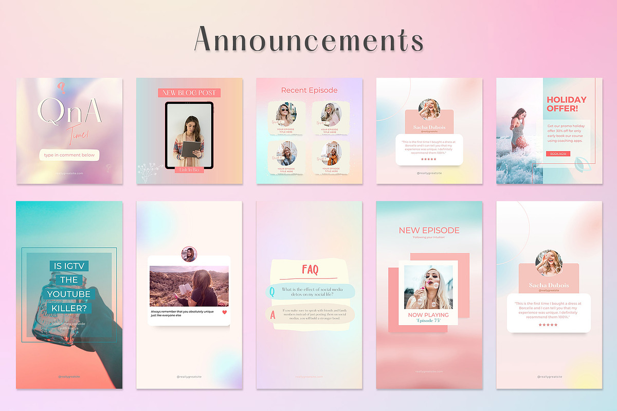Instagram Template Coaches | CANVA, a Social Media Template by graphypix (Photo 5 of 15)