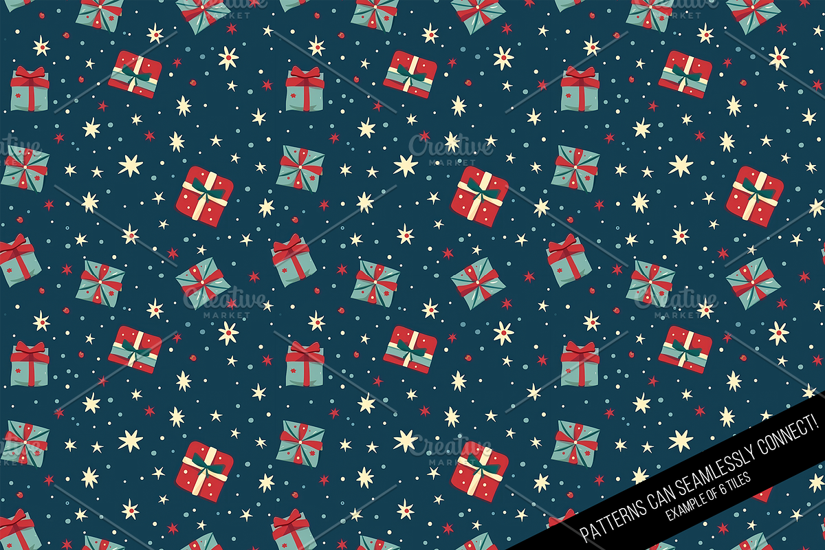 Vintage Holiday Digital Paper, a Pattern Graphic by Chromolume Studio (Photo 22 of 28)