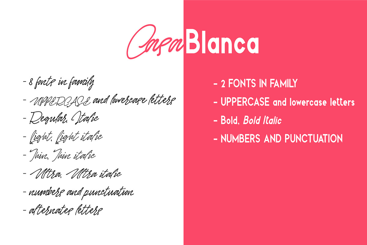 Casablanca. Font Duo preview 5