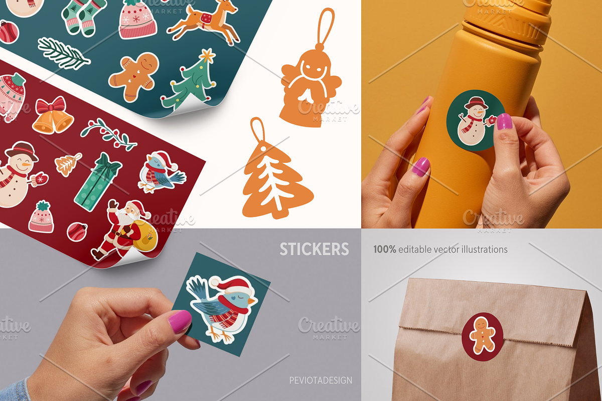 Christmas & New Year collection, a Seasonal Illustration by Peviotadesign (Photo 11 of 13)