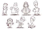 Set of little children, an Education Illustration by yuanden graphics (Thumbnail 2 of 3)