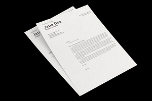 CV/Resume & Cover Letter Template_04, a Resume Template by Akreatipe