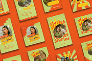 Ninetie 90s Instagram Template, a Social Media Template by Shinra Labs (Thumbnail 2 of 6)