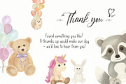 Baby Shower Plush Toys Set, a Decorative Illustration by Sunshine Art (Thumbnail 11 of 11)