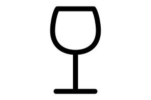 Wineglass icon, an Illustration by Sumberpangan