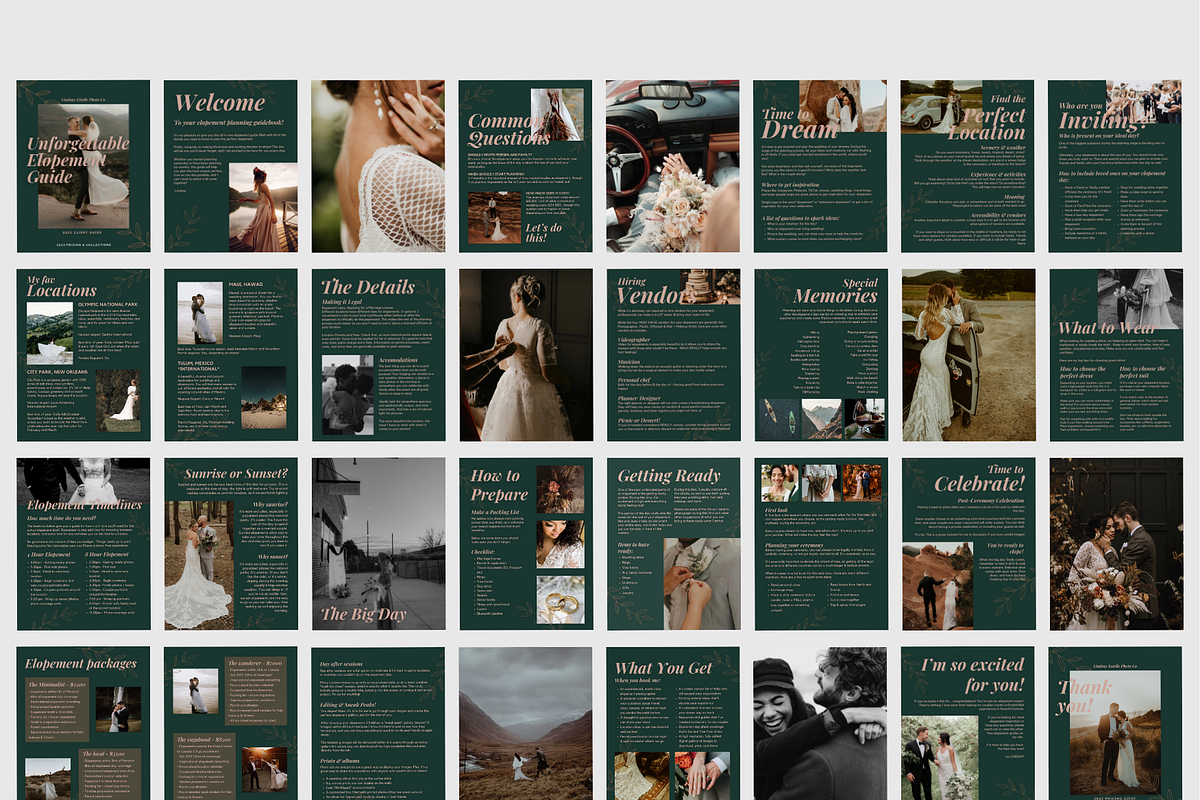 TEAL Elopement Photography Guide, a Magazine Template by Signature Edits (Photo 8 of 11)
