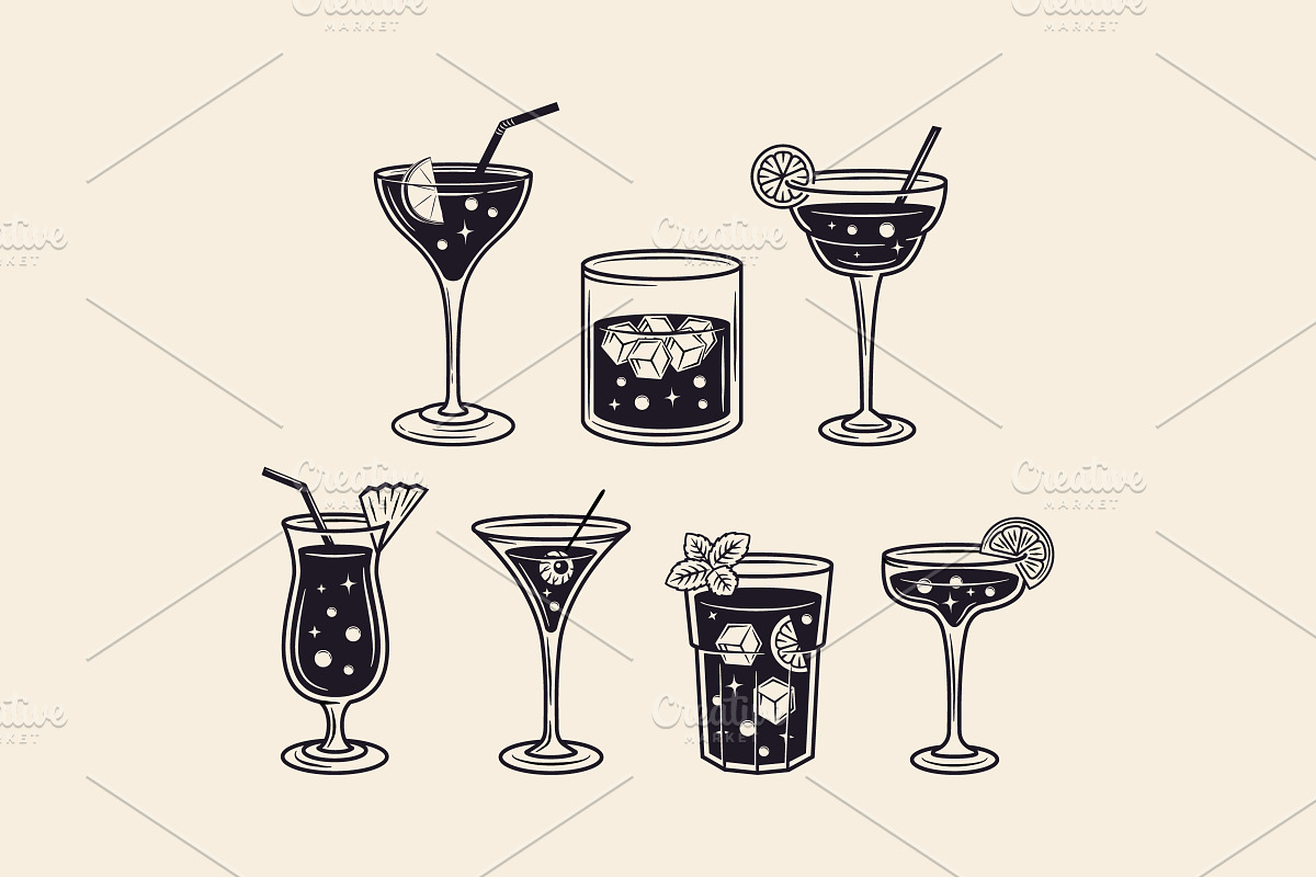 Spooky Halloween Cocktails - 7 Icons, an Object Graphic by DenysHolovatiuk (Photo 2 of 4)