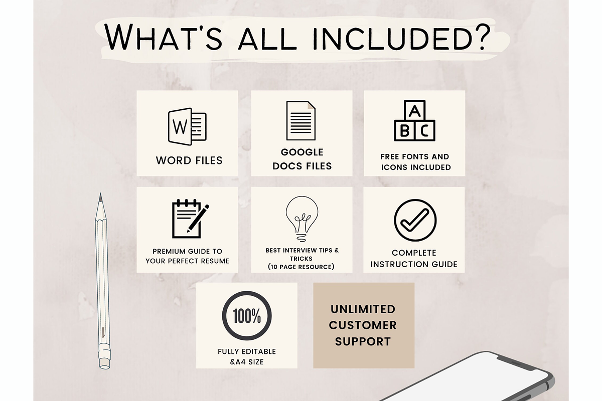 Word resume & cover letter template, a Resume Template by Climbwithelevator (Photo 8 of 10)