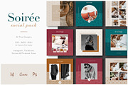 Soirée | Social Media Pack, a Social Media Template by Marigold Studios (Thumbnail 1 of 12)