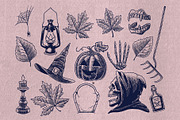Halloween Illustration Design Set, a Seasonal Illustration by bazzier_graphik (Thumbnail 2 of 10)